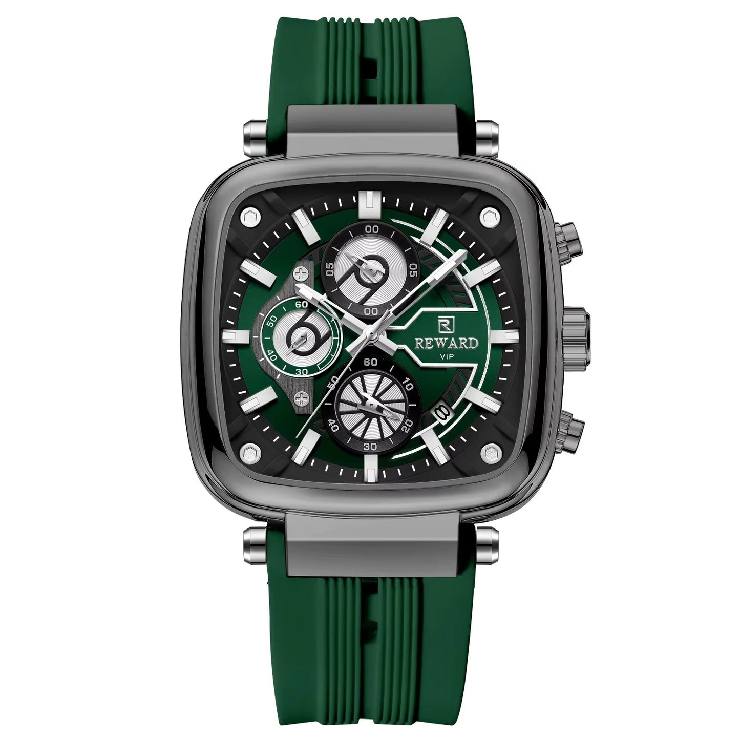 Reward Green Chronograph Luxury Sports Men's Watch