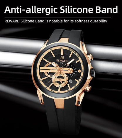 REWARD  Chronograph Sport Watch – Premium Silicone Band