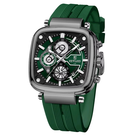 Reward Green Chronograph Luxury Sports Men's Watch