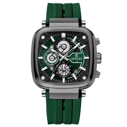 Reward Green Chronograph Luxury Sports Men's Watch