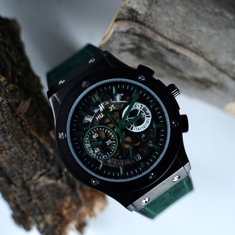 Hublot Classic Fusion Skeleton Chronograph – Green Edition (Men's Luxury Watch)