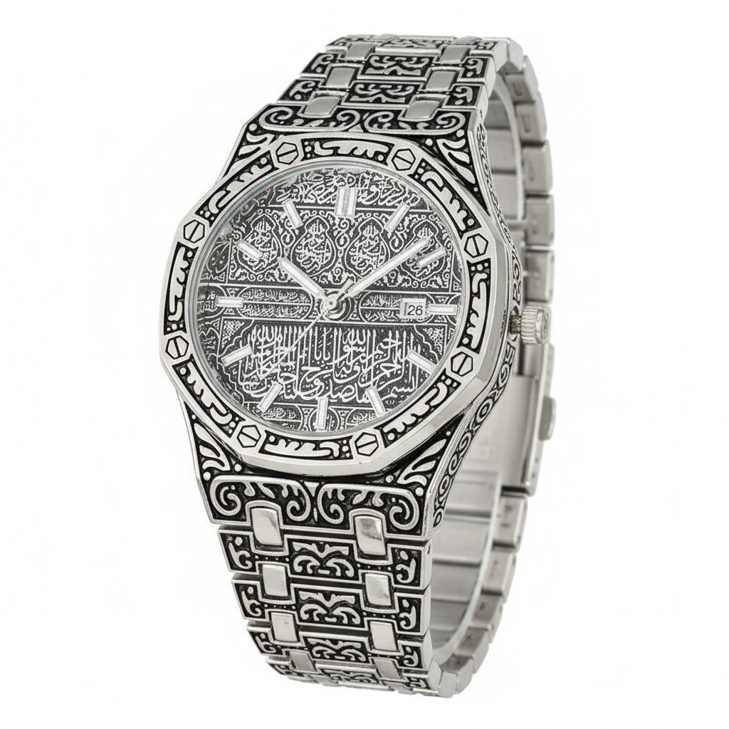 Kiswa Kaba Dial watch-Rubber Bracelet-For Men