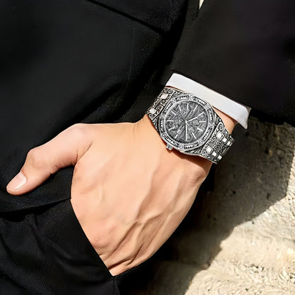 Kiswa Kaba Dial watch-Rubber Bracelet-For Men